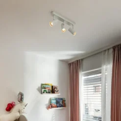 SLV LED plafondspot Noblo, 3.000 K, wit, lengte 40 cm