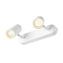 SLV LED plafondspot Noblo, lengte 24 cm, metaal, 2-lamps.