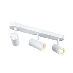 SLV LED plafondspot Noblo, wit, dimbaar naar warm, lengte 40 cm