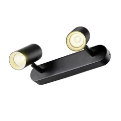 SLV LED plafondspot Noblo, zwart, 3.000 K, lengte 24 cm