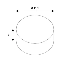 SLV LED reflectorlamp QPAR11, 60 graden, GU10, 12,5 W, 2700 K