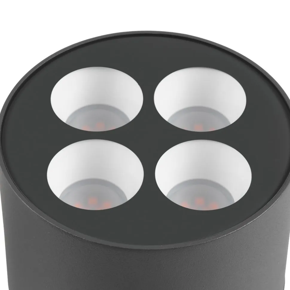 SLV LED sokkellamp R-Cube 35, antraciet, aluminium, hoogte 35 cm