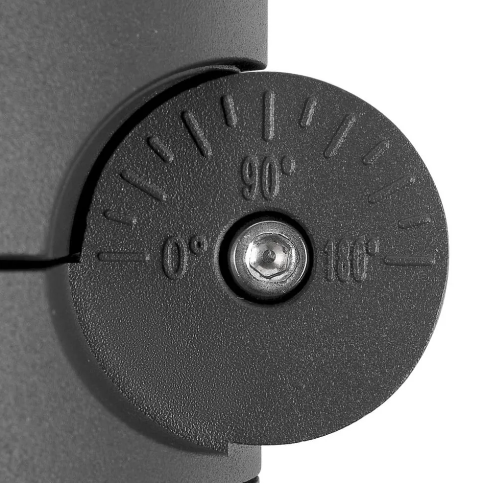 SLV LED sokkellamp R-Cube 35, antraciet, aluminium, hoogte 35 cm