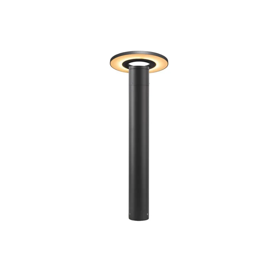 SLV LED tuinpadverlichting I-Ring, antraciet, aluminium, hoogte 65 cm