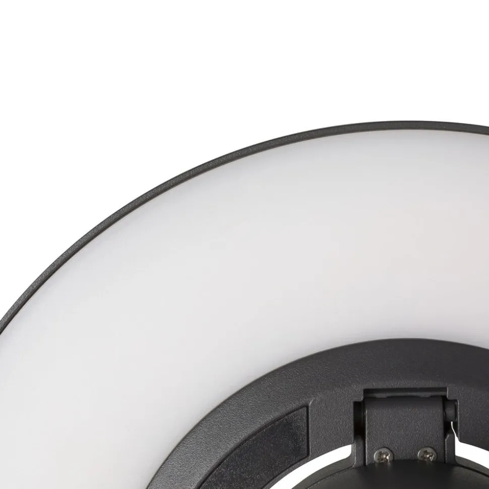 SLV LED tuinpadverlichting I-Ring, antraciet, aluminium, hoogte 65 cm