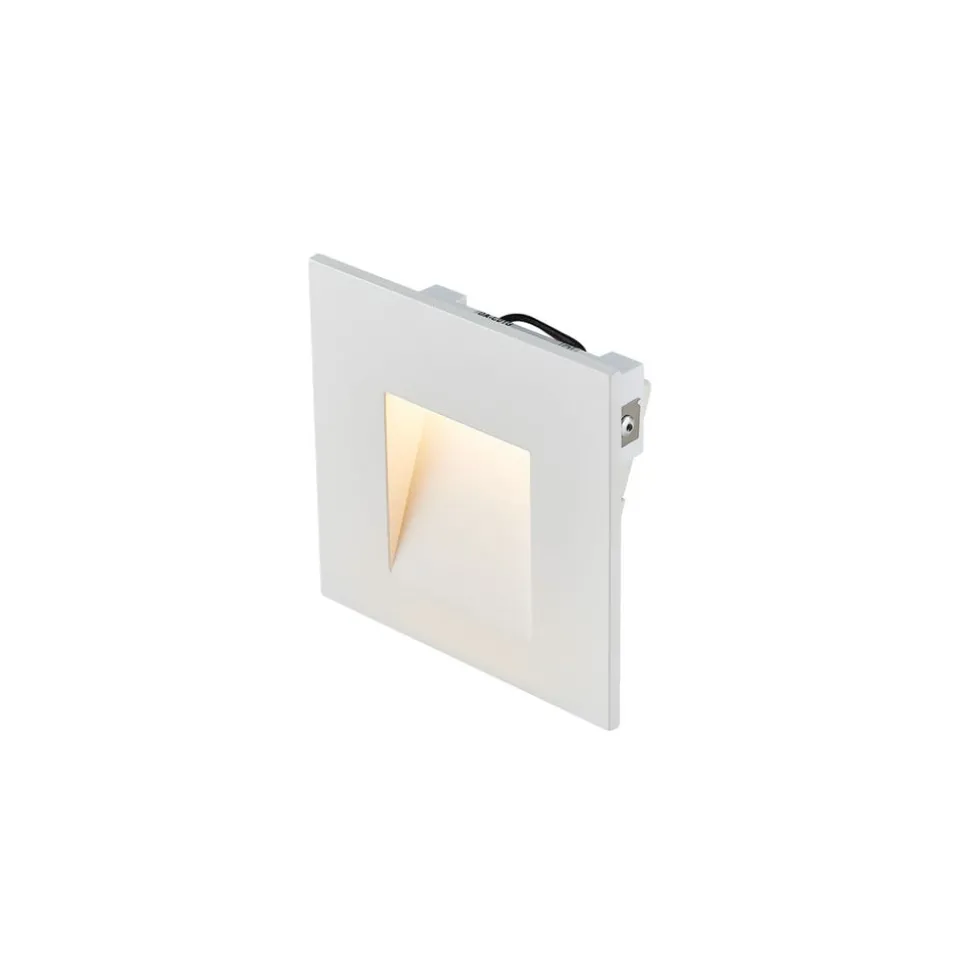 SLV LED wand inbouwlamp Mobala, wit, aluminium, 3.000 K