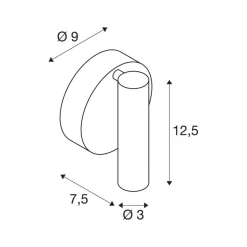 SLV LED wandlamp Karpo 30, zwart, aluminium, breedte 9 cm