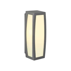 SLV Meridian Box buitenwandlamp, antraciet, breedte 13 cm