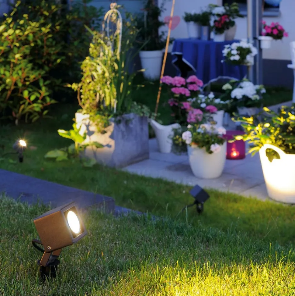 SLV Nautilus 10 prikspot, hoekig, antraciet