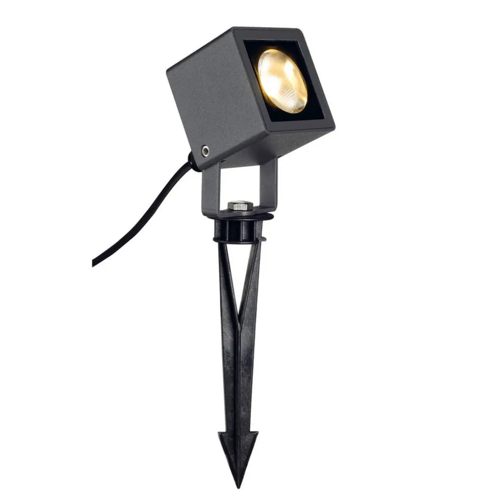 SLV Nautilus 10 prikspot, hoekig, antraciet