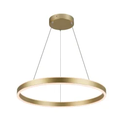 SLV One 60 LED hanglamp, CCT, messing, Ø 60 cm