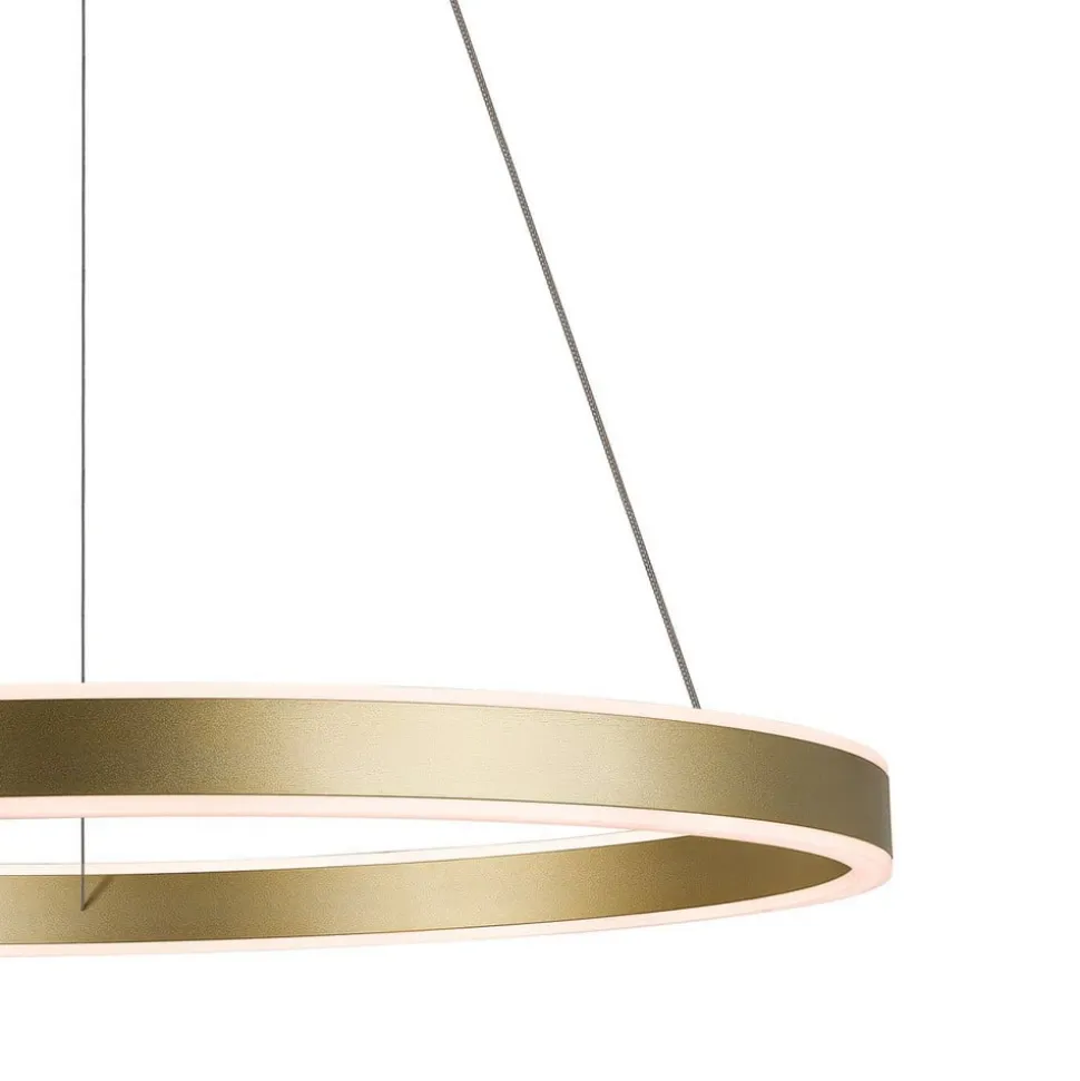 SLV One 60 LED hanglamp, CCT, messing, Ø 60 cm