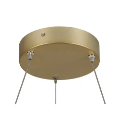 SLV One 60 LED hanglamp, CCT, messing, Ø 60 cm