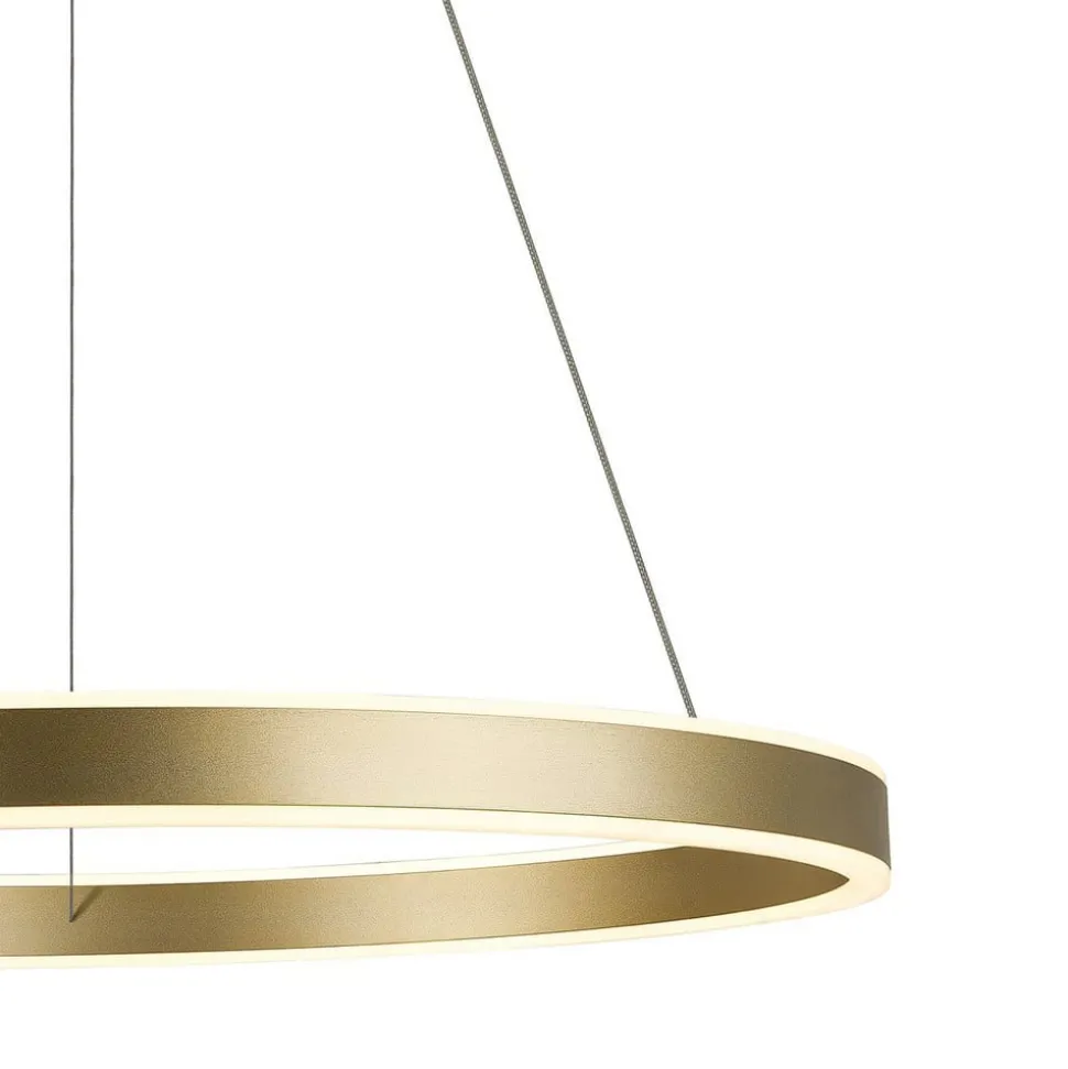 SLV One 60 LED hanglamp, CCT, messing, Ø 60 cm