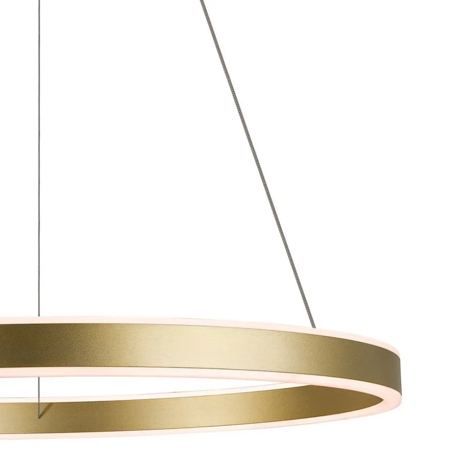 SLV One 60 LED hanglamp, CCT, messing, Ø 60 cm