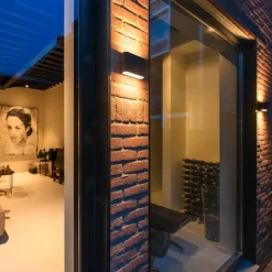 SLV Ovale buitenwandlamp Up/Down CCT 13,5cm zwart