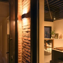 SLV Ovale buitenwandlamp Up/Down CCT 17,5cm zwart