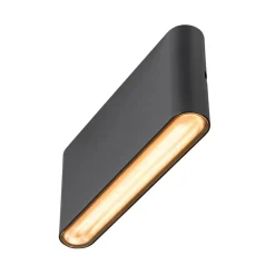 SLV Ovale buitenwandlamp Up/Down CCT 17,5cm zwart