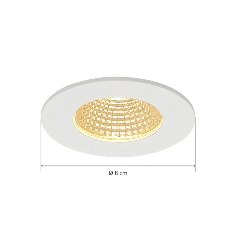 SLV Patta-I LED inbouwlamp, rond, mat wit