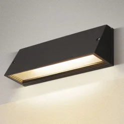 SLV Pema LED buitenwandlamp, CCT, zwart