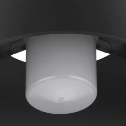 SLV Photoni plafondlamp, zwart, aluminium, Ø 25 cm