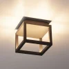 SLV Quadrulo LED buiten plafondlamp indir. antraciet