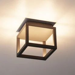 SLV Quadrulo LED buiten plafondlamp indir. antraciet