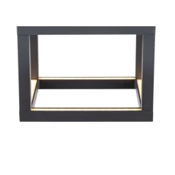 SLV Quadrulo LED buiten plafondlamp indir. antraciet