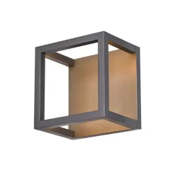 SLV Quadrulo LED buiten plafondlamp indir. antraciet