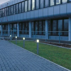 SLV Roxy acryl tuinpadverlichting, hoogte 90 cm, grijs, roestvrij staal