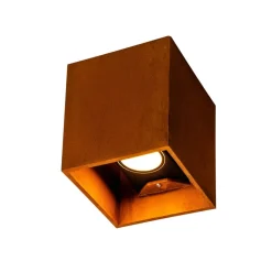 SLV Rusty LED buitenwandlamp up/down kubus