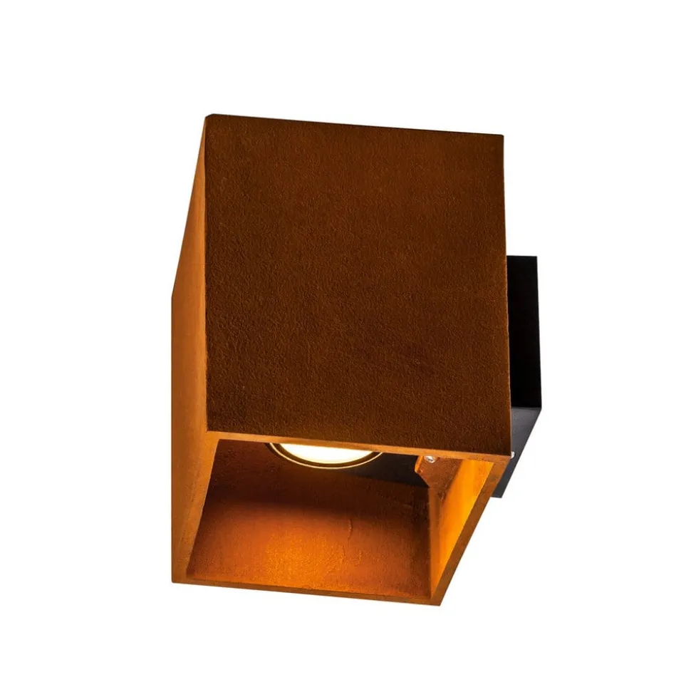 SLV Rusty LED buitenwandlamp up/down kubus