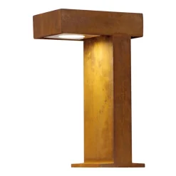 SLV Rusty Pathlight - roestbruine sokkellamp