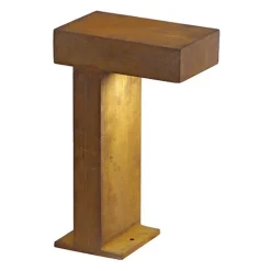 SLV Rusty Pathlight - roestbruine sokkellamp