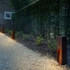 SLV Rusty Slot 50 LED sokkellamp, hoogte 50 cm