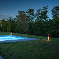 SLV Rusty Slot 50 LED sokkellamp, hoogte 50 cm