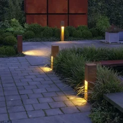 SLV Rusty Slot 50 roestbruin sokkellampje