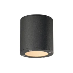 SLV Sitra buiten plafondlamp, antraciet, aluminium, Ø 10 cm