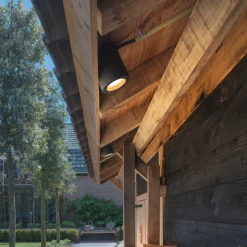 SLV Sitra buiten plafondlamp, antraciet, aluminium, Ø 10 cm