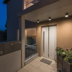 SLV Sitra buiten plafondlamp, antraciet, aluminium, Ø 10 cm