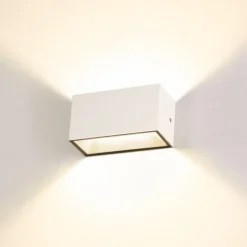 SLV SITRA LED buitenwandlamp Up/Down 20cm wit