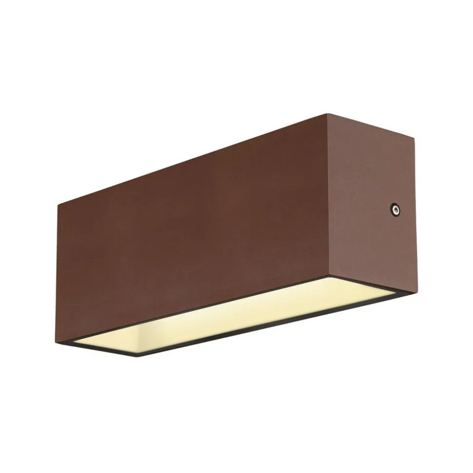 SLV SITRA LED buitenwandlamp Up/Down 30cm roest