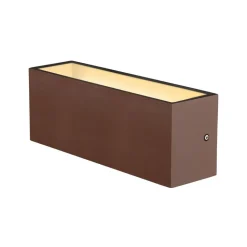 SLV SITRA LED buitenwandlamp Up/Down 30cm roest
