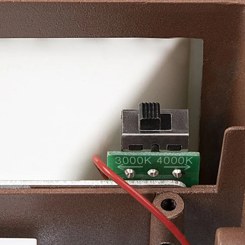 SLV SITRA LED buitenwandlamp Up/Down 30cm roest