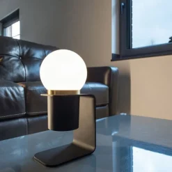 SLV Tonila LED tafellamp zwart/messing