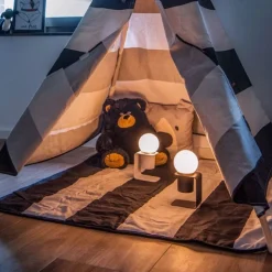 SLV Tonila LED tafellamp zwart/messing