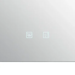 SLV Trukko LED wandspiegel CCT hoekig 80x60cm