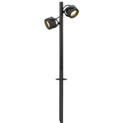 SLV tuinpadverlichting Sitra, 2-lamps, antraciet, aluminium, GX53, IP44