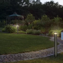 SLV Vap Slim 60 sokkellamp van roestvrij staal