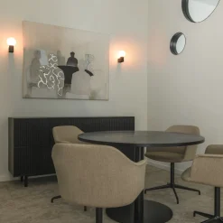 SLV Varyt badkamer wandlamp, zwart, aluminium, breedte 12 cm